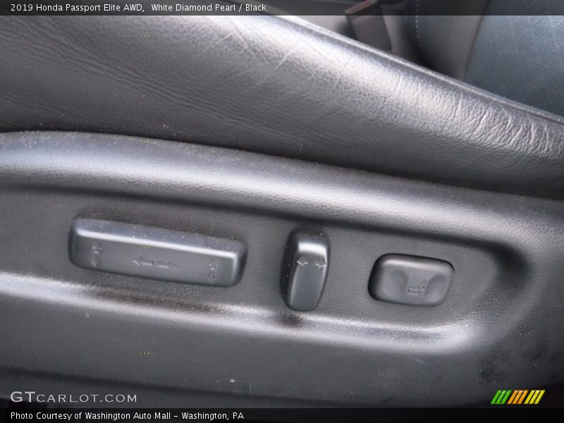 White Diamond Pearl / Black 2019 Honda Passport Elite AWD