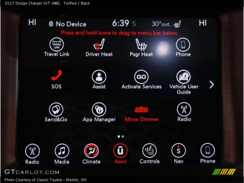 TorRed / Black 2017 Dodge Charger SXT AWD