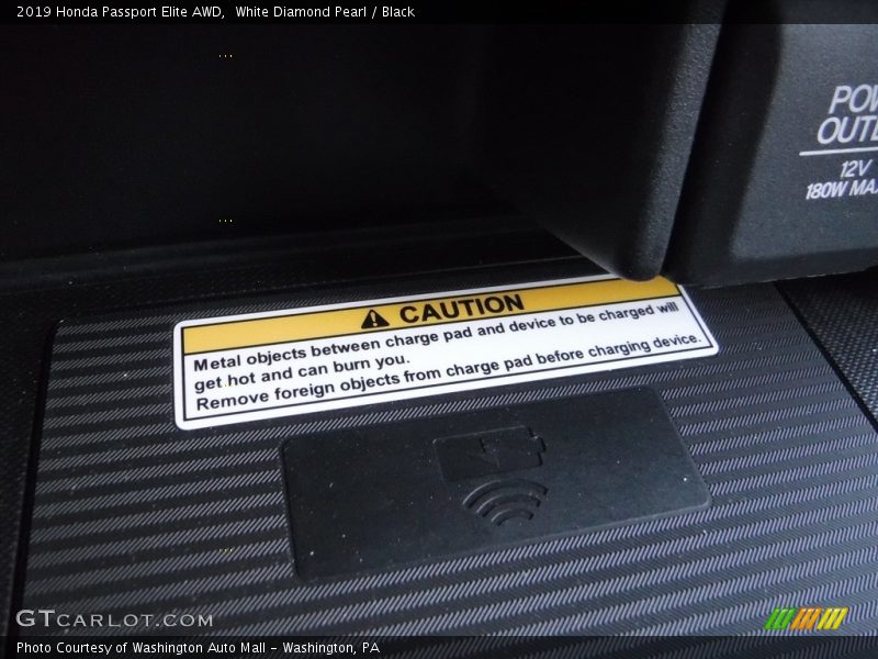 White Diamond Pearl / Black 2019 Honda Passport Elite AWD
