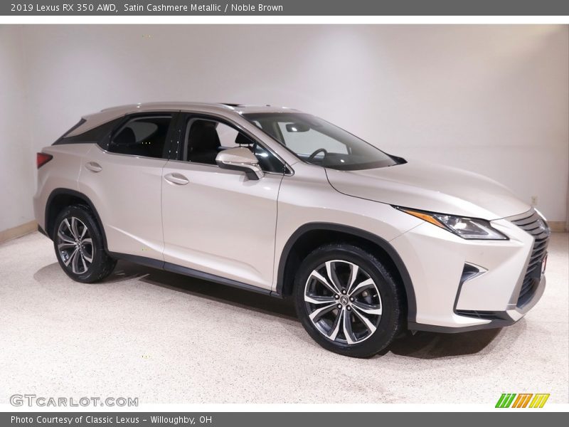 Satin Cashmere Metallic / Noble Brown 2019 Lexus RX 350 AWD