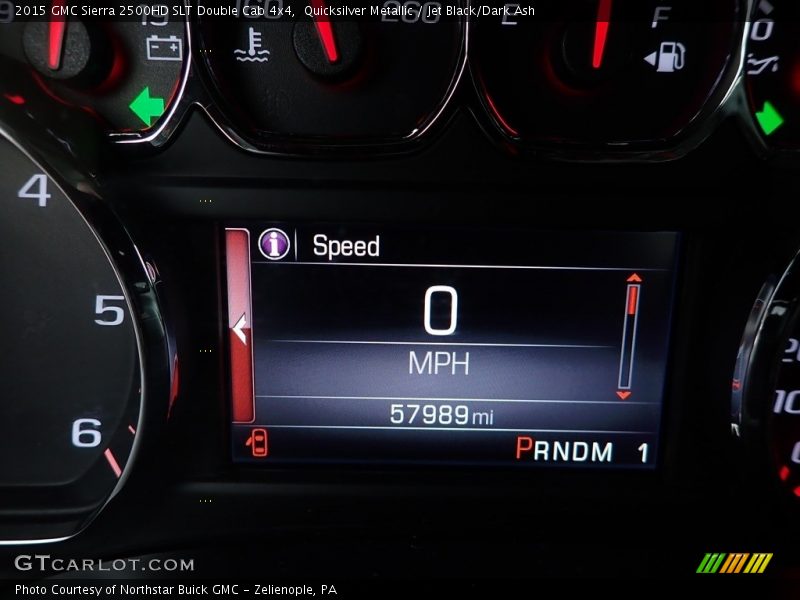 Quicksilver Metallic / Jet Black/Dark Ash 2015 GMC Sierra 2500HD SLT Double Cab 4x4