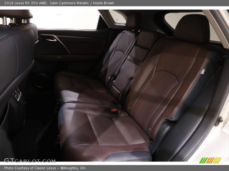 Rear Seat of 2019 RX 350 AWD