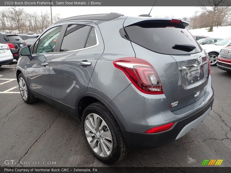 Satin Steel Metallic / Ebony 2020 Buick Encore Preferred