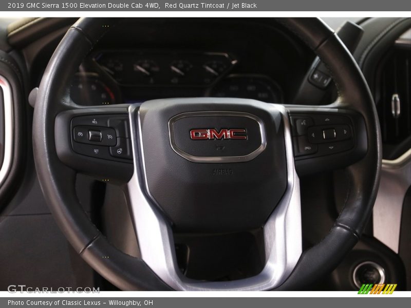 Red Quartz Tintcoat / Jet Black 2019 GMC Sierra 1500 Elevation Double Cab 4WD
