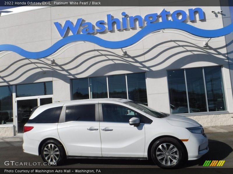 Platinum White Pearl / Black 2022 Honda Odyssey EX-L