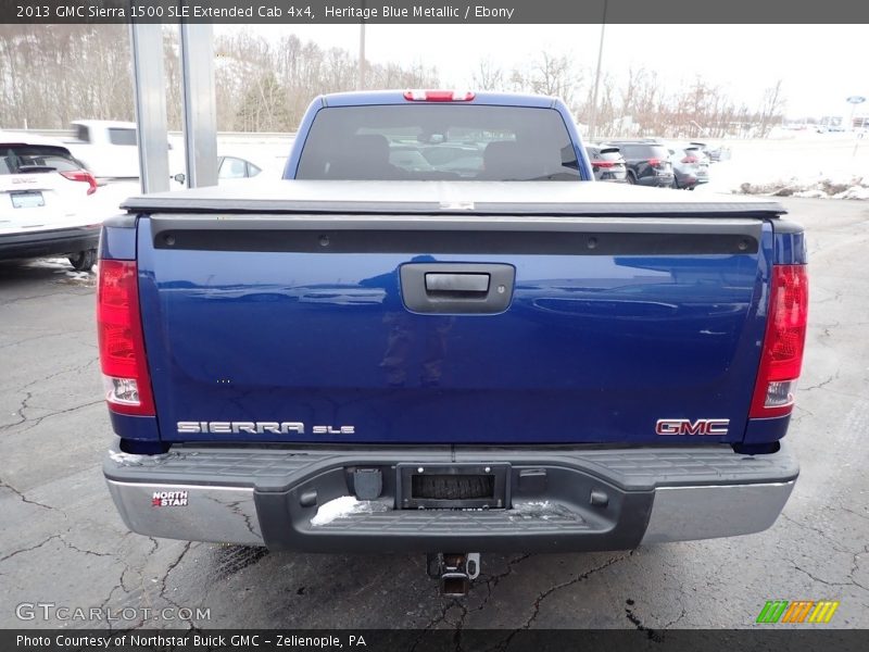 Heritage Blue Metallic / Ebony 2013 GMC Sierra 1500 SLE Extended Cab 4x4