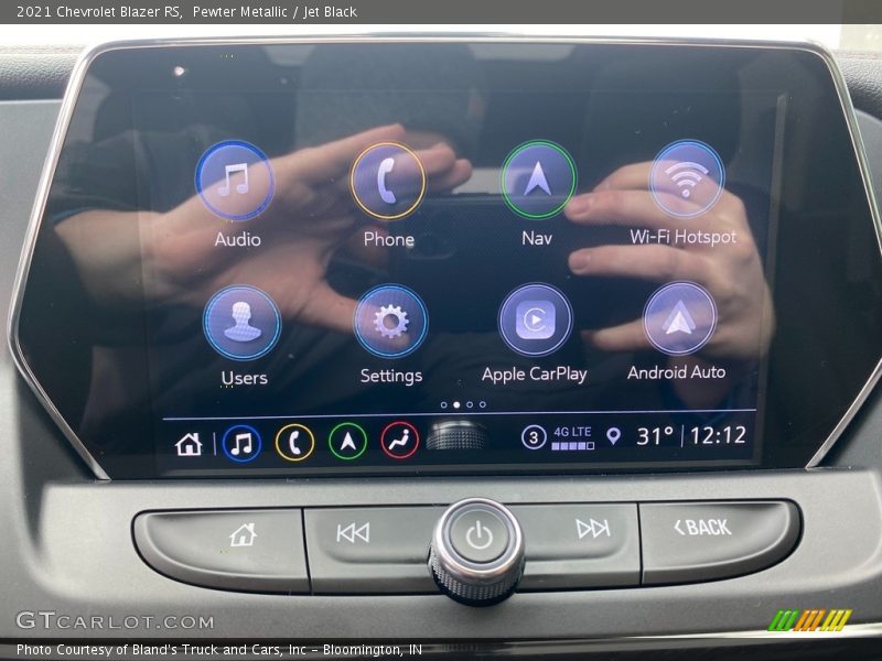 Controls of 2021 Blazer RS