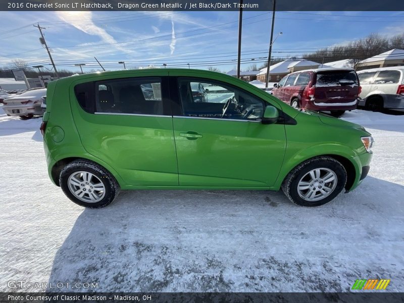 Dragon Green Metallic / Jet Black/Dark Titanium 2016 Chevrolet Sonic LT Hatchback