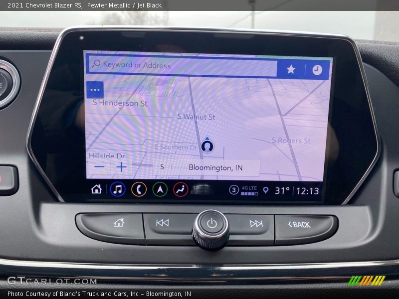 Navigation of 2021 Blazer RS