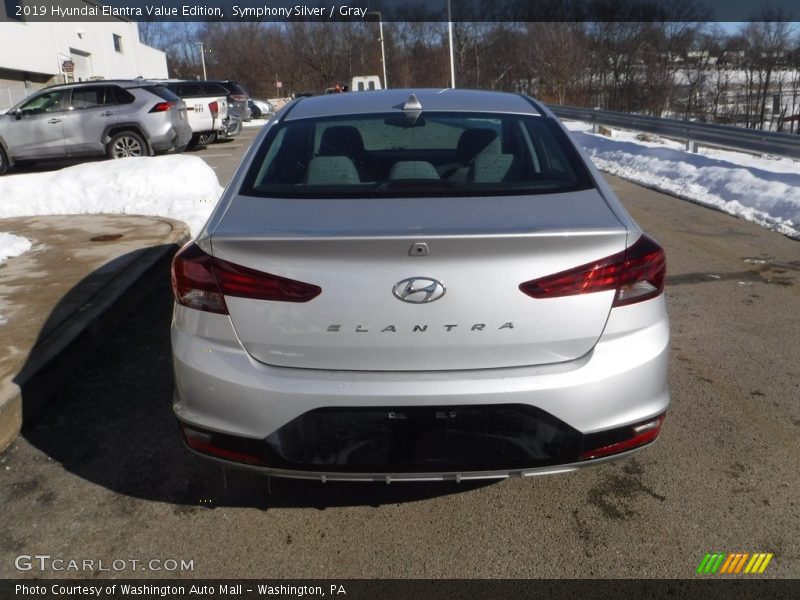 Symphony Silver / Gray 2019 Hyundai Elantra Value Edition