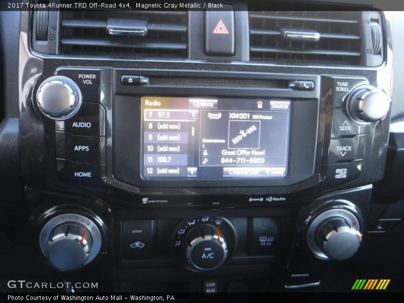 Magnetic Gray Metallic / Black 2017 Toyota 4Runner TRD Off-Road 4x4