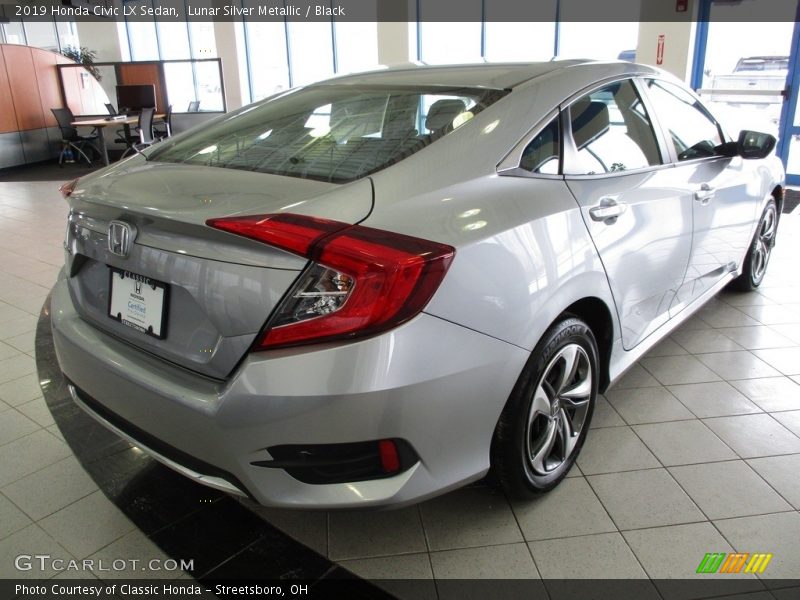 Lunar Silver Metallic / Black 2019 Honda Civic LX Sedan