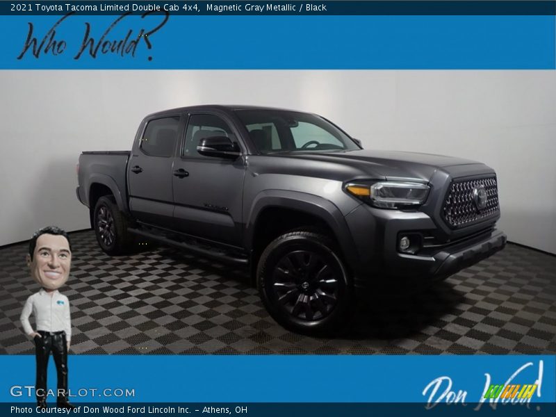 Magnetic Gray Metallic / Black 2021 Toyota Tacoma Limited Double Cab 4x4