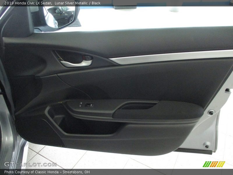 Lunar Silver Metallic / Black 2019 Honda Civic LX Sedan
