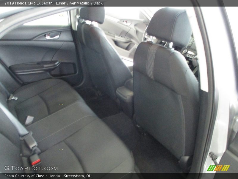 Lunar Silver Metallic / Black 2019 Honda Civic LX Sedan