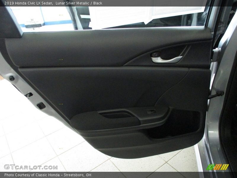 Lunar Silver Metallic / Black 2019 Honda Civic LX Sedan