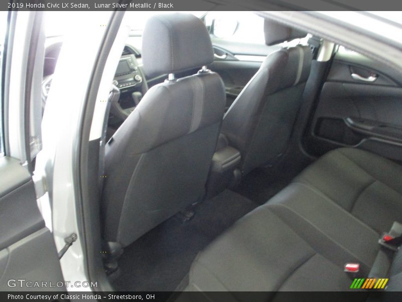 Lunar Silver Metallic / Black 2019 Honda Civic LX Sedan