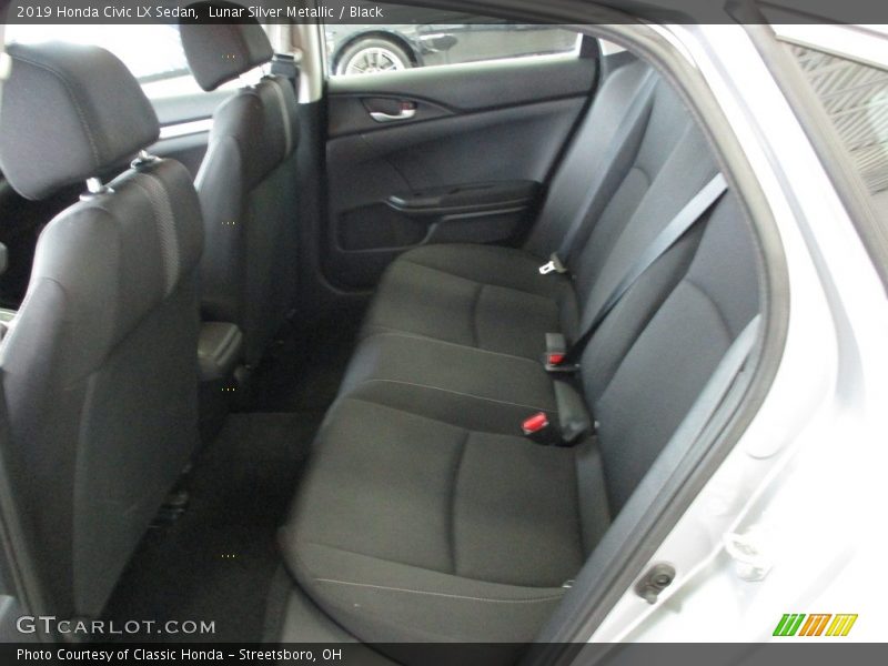 Lunar Silver Metallic / Black 2019 Honda Civic LX Sedan