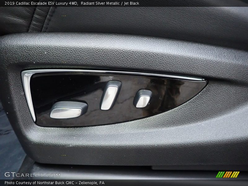 Radiant Silver Metallic / Jet Black 2019 Cadillac Escalade ESV Luxury 4WD