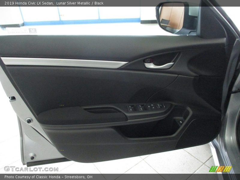 Lunar Silver Metallic / Black 2019 Honda Civic LX Sedan