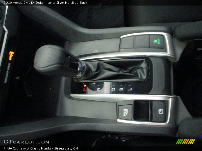 Lunar Silver Metallic / Black 2019 Honda Civic LX Sedan