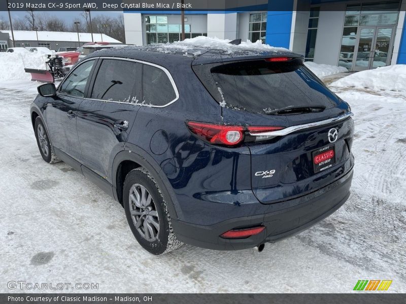 Deep Crystal Blue Mica / Black 2019 Mazda CX-9 Sport AWD