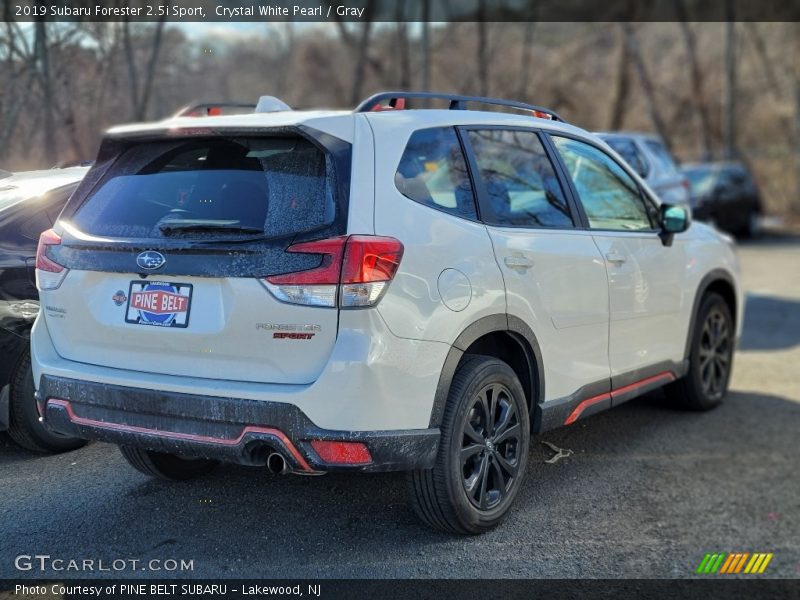 Crystal White Pearl / Gray 2019 Subaru Forester 2.5i Sport