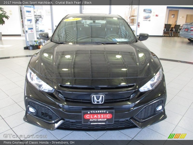 Crystal Black Pearl / Black 2017 Honda Civic Sport Hatchback
