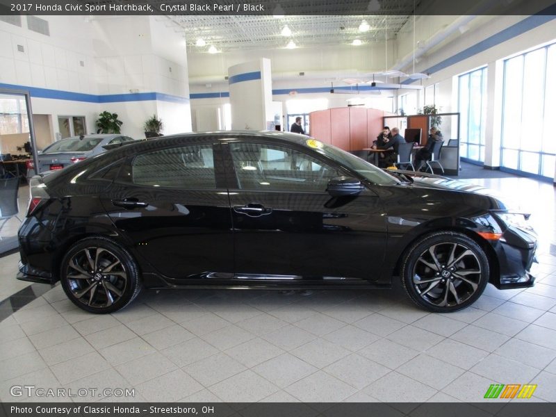  2017 Civic Sport Hatchback Crystal Black Pearl