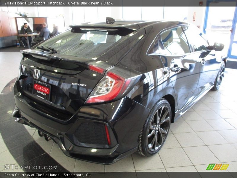 Crystal Black Pearl / Black 2017 Honda Civic Sport Hatchback