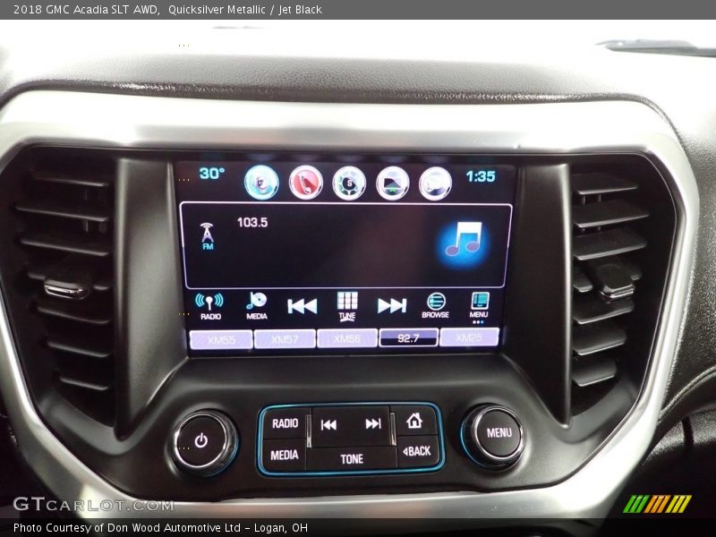 Quicksilver Metallic / Jet Black 2018 GMC Acadia SLT AWD