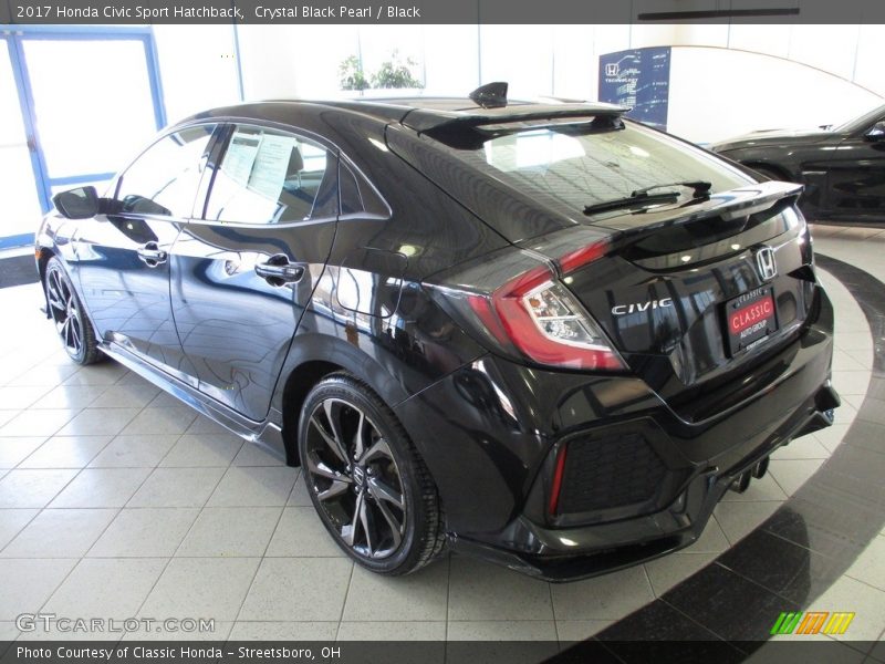 Crystal Black Pearl / Black 2017 Honda Civic Sport Hatchback