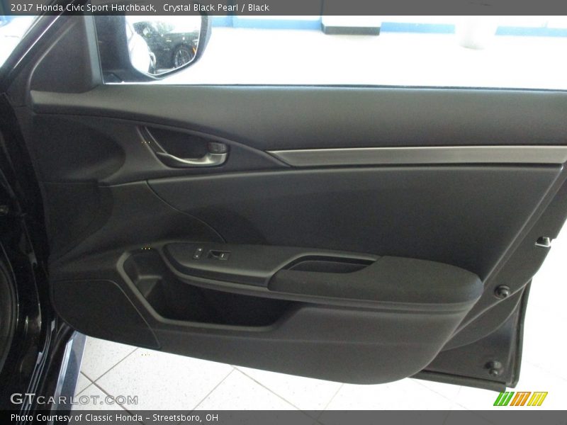 Crystal Black Pearl / Black 2017 Honda Civic Sport Hatchback
