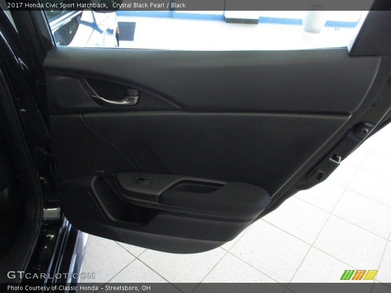 Crystal Black Pearl / Black 2017 Honda Civic Sport Hatchback
