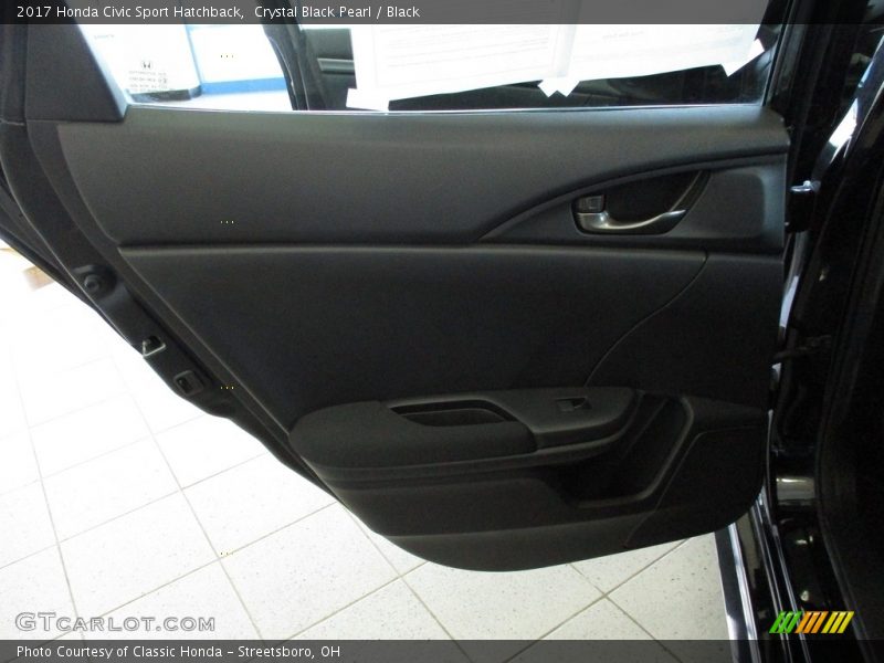Crystal Black Pearl / Black 2017 Honda Civic Sport Hatchback