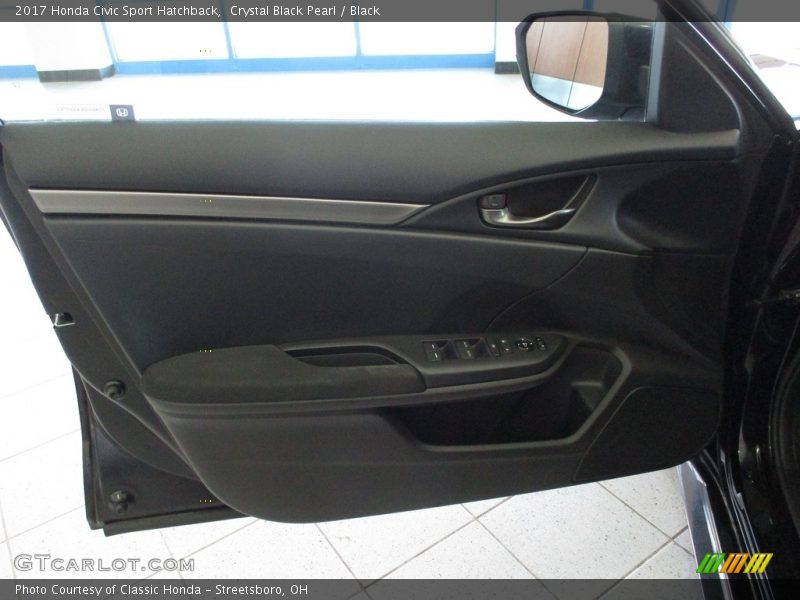 Crystal Black Pearl / Black 2017 Honda Civic Sport Hatchback