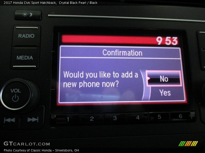 Crystal Black Pearl / Black 2017 Honda Civic Sport Hatchback