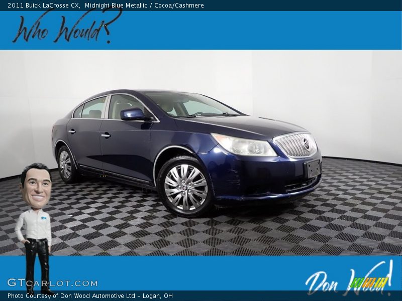 Midnight Blue Metallic / Cocoa/Cashmere 2011 Buick LaCrosse CX