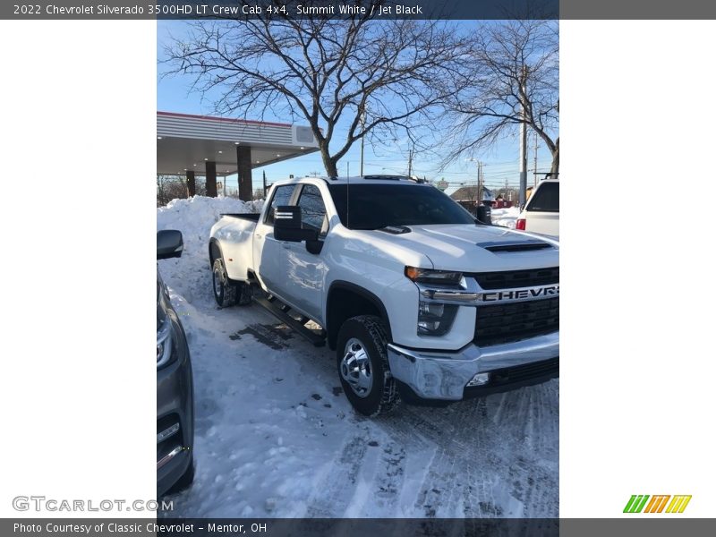 Summit White / Jet Black 2022 Chevrolet Silverado 3500HD LT Crew Cab 4x4