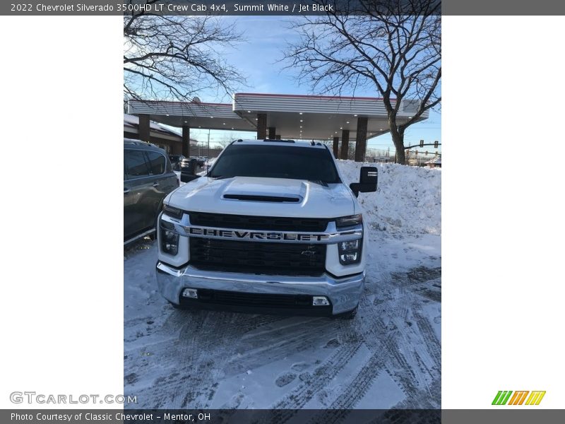 Summit White / Jet Black 2022 Chevrolet Silverado 3500HD LT Crew Cab 4x4