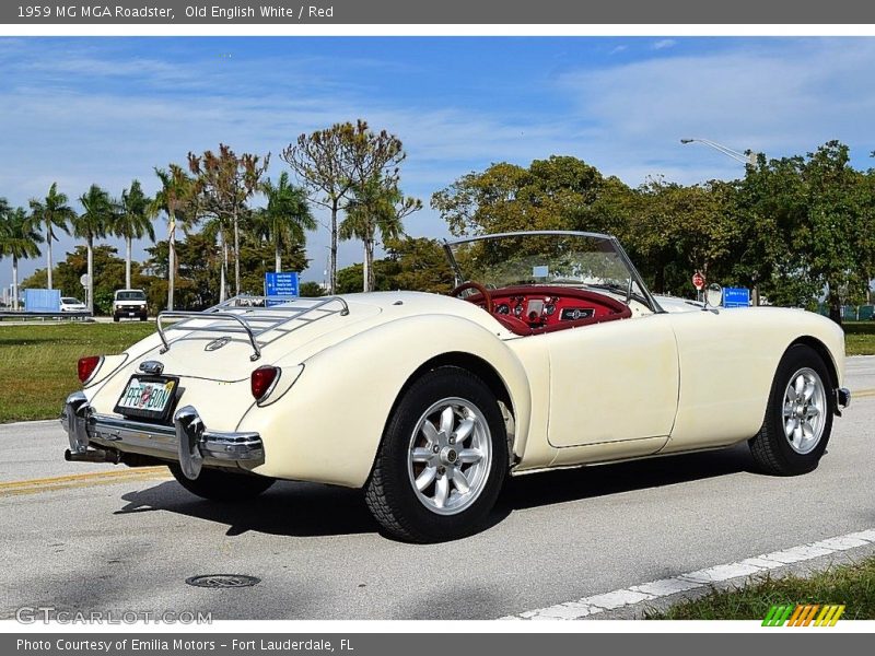 1959 MGA Roadster Old English White