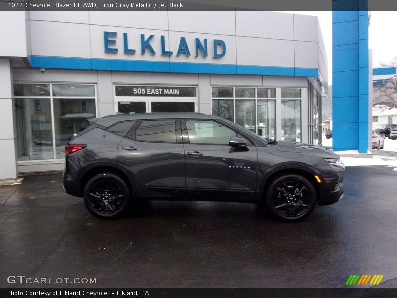 Iron Gray Metallic / Jet Black 2022 Chevrolet Blazer LT AWD