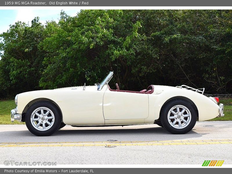  1959 MGA Roadster Old English White