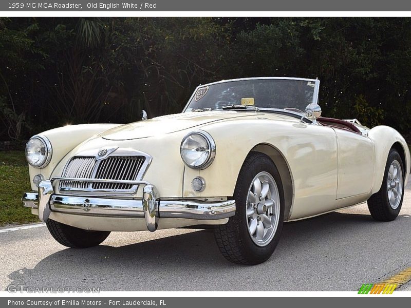  1959 MGA Roadster Old English White