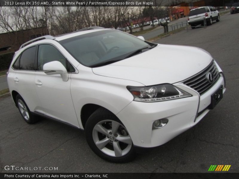 Starfire White Pearl / Parchment/Espresso Birds Eye Maple 2013 Lexus RX 350 AWD