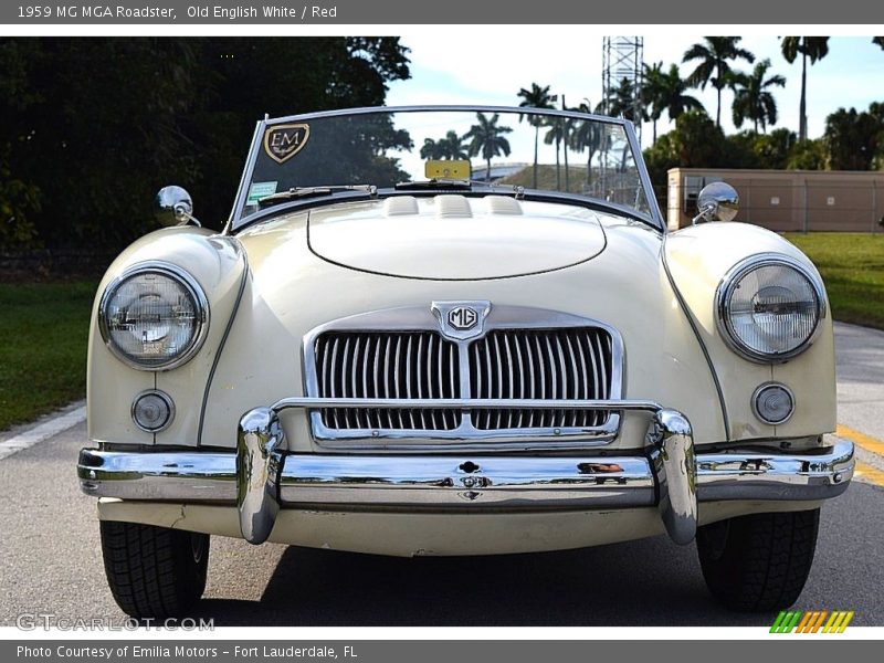  1959 MGA Roadster Old English White
