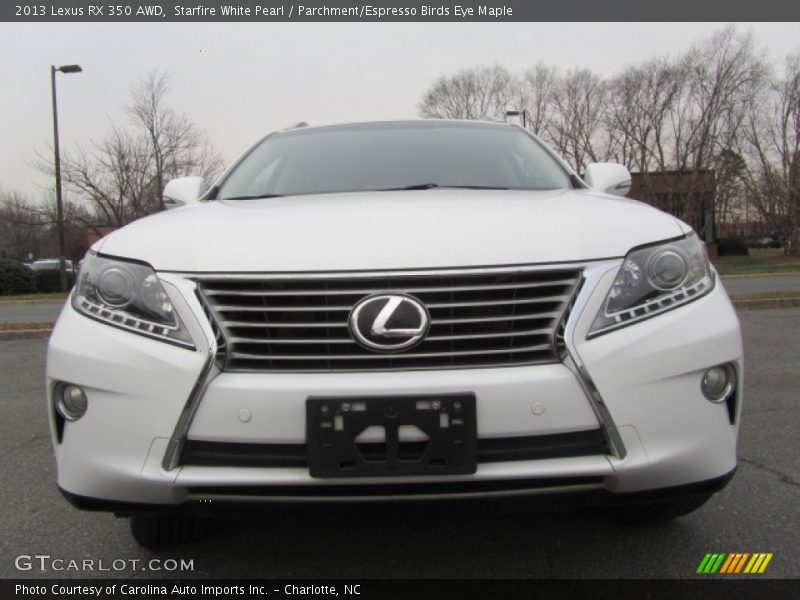 Starfire White Pearl / Parchment/Espresso Birds Eye Maple 2013 Lexus RX 350 AWD