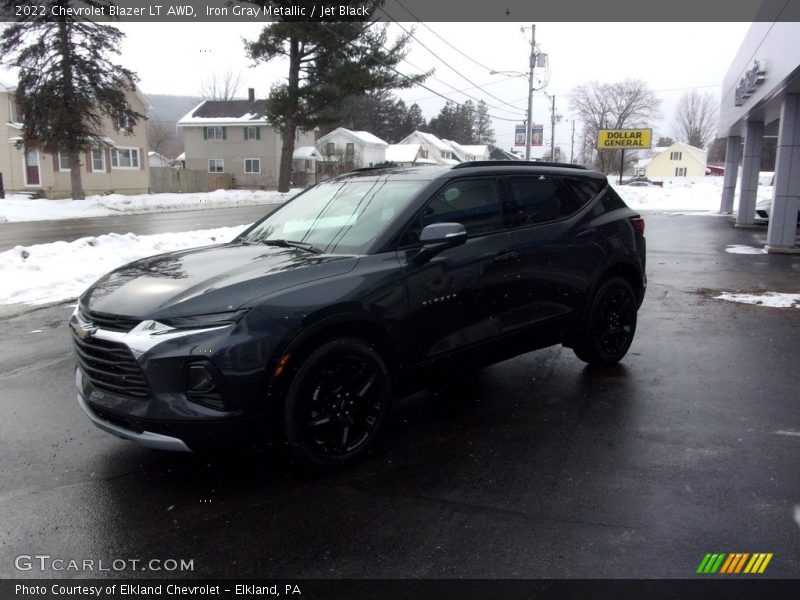 Iron Gray Metallic / Jet Black 2022 Chevrolet Blazer LT AWD
