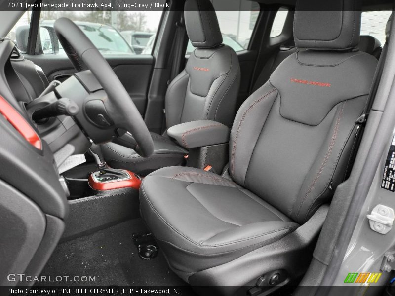 Front Seat of 2021 Renegade Trailhawk 4x4