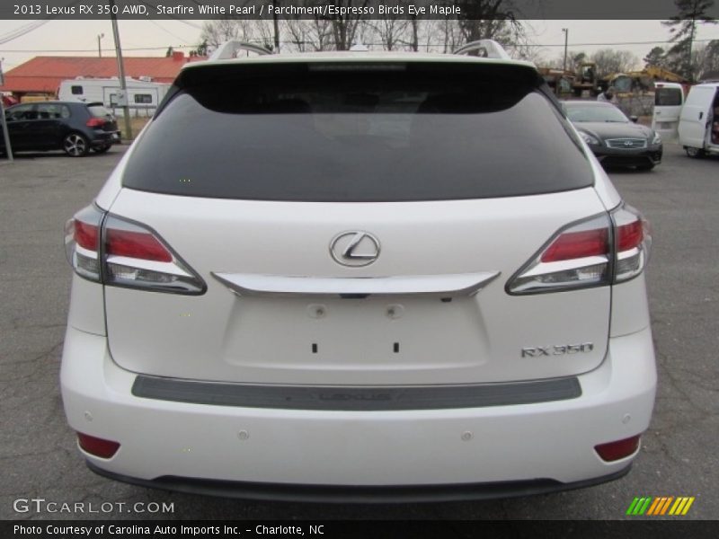 Starfire White Pearl / Parchment/Espresso Birds Eye Maple 2013 Lexus RX 350 AWD